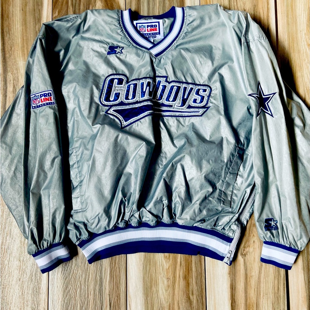 Dallas Cowboys Starter Pullover Jacket Sz XL